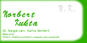 norbert kukta business card